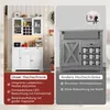 Merax Küchenschrank mit LED und Steckdose, Hochschrank mit Produktbild-Vorschau 10