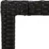 vidaXL Gartentisch Schwarz 190x90x75 cm Gehärtetes Glas Anteprima dell’immagine prodotto 6