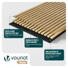 VOUNOT® 4er Set Akustikpaneele 120 × 60 × 2,1 cm, Akustik Produktbild-Vorschau 9