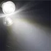 A close-up shot of a bright LED spotlight emitting a beam of light. Produktbild-Vorschau