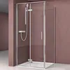 doporro Eck-Duschkabine 80x80x195cm Eckdusche Chrom Produktbild-Vorschau 1