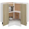 vidaXL Rohová skříňka Sonoma dub 75,5x75,5x80,5 cm materiál Náhled obrázku produktu 5
