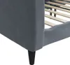 vidaXL Łóżko dzienne ciemnoszare 100x200 cm aksamitne Podgląd zdjęcia produktu 6
