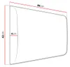 Panneau mural capitonné 84x42 PAG – beige Voir les images du produit 3