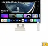 A white LG Smart Monitor with a remote control on a white background. Produktbild-Vorschau