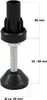 Fuss für 28 mm Rohre, verstellbar Produktbild-Vorschau 4