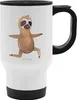Mr. & Mrs. Panda thermosbecher Faultier Yoga - Weiß - Produktbild-Vorschau 1