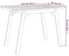 vidaXL Stół ogrodowy 110x56x75 cm z litego drewna Podgląd zdjęcia produktu 7