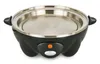 A black and silver electric egg cooker is shown against a white background. Náhľad obrázku produktu