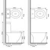 vidaXL Keramik-WC & Bidet-Set Schwarz Produktbild-Vorschau 8