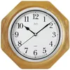 JVD NS71.1 Wanduhr Quarz analog achteckig hell eiche-farben Produktbild-Vorschau 1