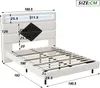 Fortuna Lai Polsterbett 140x190 cm, Schwebebett mit LED, Produktbild-Vorschau 2