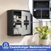 JOIEYOU - Szafka na leki, wisząca, zamykana na klucz, Podgląd zdjęcia produktu 3
