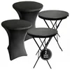 IvoQ Lot de 2 Mange-debout Noir – Inclus 2 Housses Voir les images du produit 1