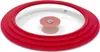 1x Silikon Topf- und Pfannendeckel Rot Universalgröße 26cm Produktbild-Vorschau 2
