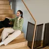 Bariera di sicurezza Relaxdays, A x L: 92 x 154 cm, Anteprima dell’immagine prodotto 3