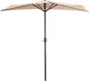 Demi-parapluie de jardin mural Terra 2,7 m Beige Voir les images du produit 3