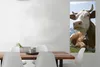 MuchoWow® Poster Kuh - Berg - Gras 60x120 cm - Wandschmuck Produktbild-Vorschau 2