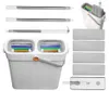 Flachmopp Set Joybos 41 cm mit 2-Kammer Eimer Auswringer 4 Produktbild-Vorschau 1