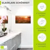 ARTland Glasbild Mohnblumenfeld bei Sonnenuntergang Größe: Produktbild-Vorschau 2