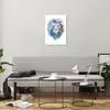 Bilder auf glas - Einteilig - Bunt Löwe Mähne - 50x70cm - Produktbild-Vorschau 6
