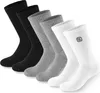 BRUBAKER 6 paires de chaussettes de tennis pour hommes et Voir les images du produit 1