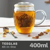 Creano Teeglas all in one, Große Teetasse mit Sieb und Produktbild-Vorschau 2