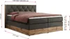 MKS MEBLE King Boxspringbett 180x200 mit Bettkasten Eiche, Produktbild-Vorschau 6