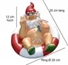 Nackter Zwerg Badering Gartenzwerg 25cm Teichfigur Produktbild-Vorschau 1
