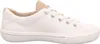 A side view of a white sneaker with beige accents. Produktbild-Vorschau