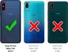 A collage of three phone backs showing compatibility with a phone case. Produktbild-Vorschau