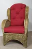Rattan Ohrensessel, Rattansessel, Relaxsessel, Hochlehner Produktbild-Vorschau 2