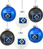 HSV Christbaumkugeln 6er Set Raute - multicolor Produktbild-Vorschau 1