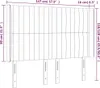 The Living Store LED Kopfteil Blau 147x16x118/128 cm Stoff Produktbild-Vorschau 7