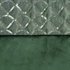 A close-up view of a green fabric with sequin embellishments. Produktbild-Vorschau