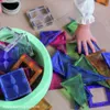 Magnetische Bausteine Pastel 45 Teile, Cleverclixx Produktbild-Vorschau 5