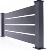 5er-Set Vorgartenzaun 1,9m VOGEL H.80cm aluminium grau Produktbild-Vorschau 4
