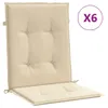 vidaXL Cuscini per sedie da giardino per schienale basso 6 Anteprima dell’immagine prodotto 1