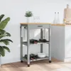 Kuchynský vozík MONZA 60x40x90 cm z masívneho borovicového Náhľad obrázku produktu 6