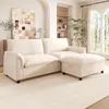 Merax Cloud Sofa 3-Sitzer, Modulares Ecksofa Mit Produktbild-Vorschau 1