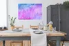 MuchoWow® Poster Aquarell - Lila - Abstrakt - Blau 120x80 Produktbild-Vorschau 3