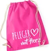 Huuraa Turnbeutel Pfleger mit Herz 12 Liter Fuchsia Produktbild-Vorschau 1