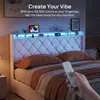 INONEFT Boxspringbett 140x200 cm mit LED und USB-Ladegerät, Produktbild-Vorschau 6