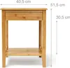 Relaxdays Beistelltisch mit Schublade, Produktbild-Vorschau 4