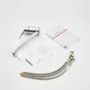 A kitchen faucet and its installation accessories are laid out on a white background. Produktbild-Vorschau
