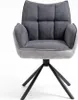 CasaDolce, sada 2 jedálenských stoličiek OGNIR 2, textil, Náhľad obrázku produktu 3