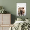 MuchoWow® Wandteppich Wandbehang Schottisches Hochlandrind Produktbild-Vorschau 4