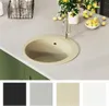 vidaXL Lavello in granito a vasca singola rotonda beige Anteprima dell’immagine prodotto 3