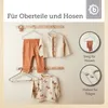 Bieco Kleiderbügel Kinder 8 St. Grau | Länge ca. 30 cm | Produktbild-Vorschau 3