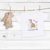 Mr. & Mrs. Panda  T-Shirt Hase Sitzen 6. - 12. Monat - Weiß Produktbild-Vorschau 2